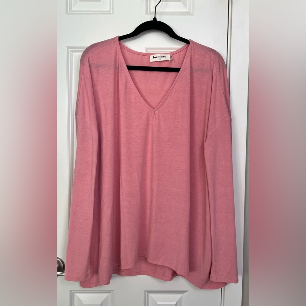 Impressions Long Sleeve Tunic NWOT